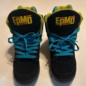 Patrick Ewing collab EPMO athletic rouge high top basketball shoes 10 (fits 9)